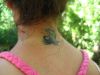 Fish neck tattoos design